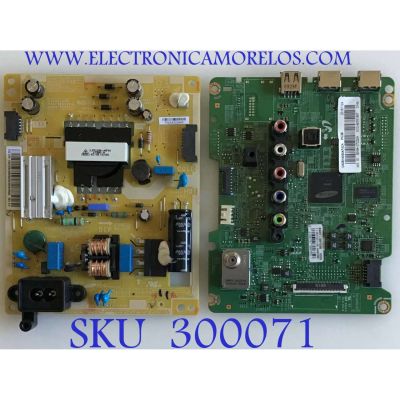 KIT DE TARJETAS PARA TV SAMSUNG / MAIN BN94-07226A / BN41-02130A / BN97-08154B / FUENTE BN44-00695A / L28S0_ESM / PANEL HH028AGE-R1 / MODELO UN28H4000AFXZA LS02
